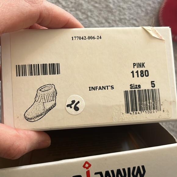 Never worn adorable Minnetonka moccasins. - Picture 2 of 3